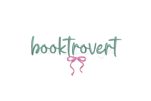 Booktrovert: A Charming Embroidery Design for Creative Sellers