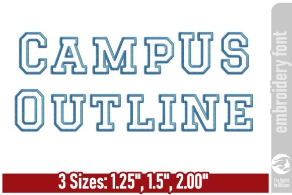 Campus Outline Varsity Embroidery Font 2 Review for Etsy Sellers