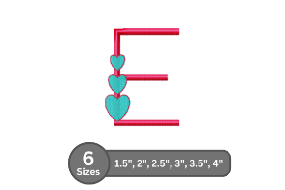 Candy Heart Alphabet -E: A Designer’s Review for Boutique Apparel Embroidery