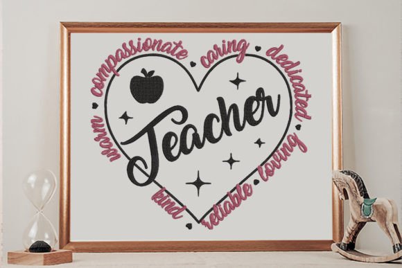 Dedicated Teacher Embroidery Design Review