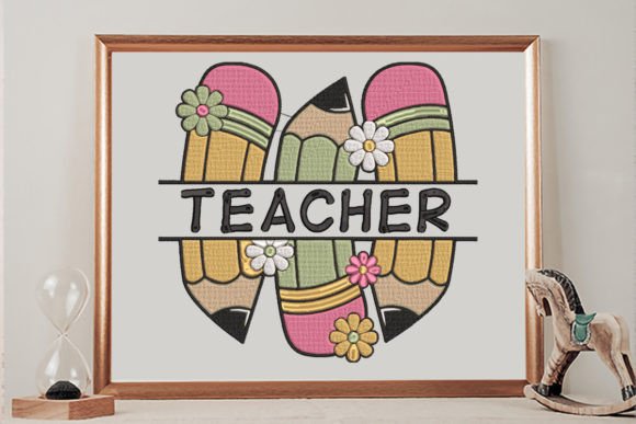 Floral Pencils Teacher: A Charming Touch for Handmade Gifts