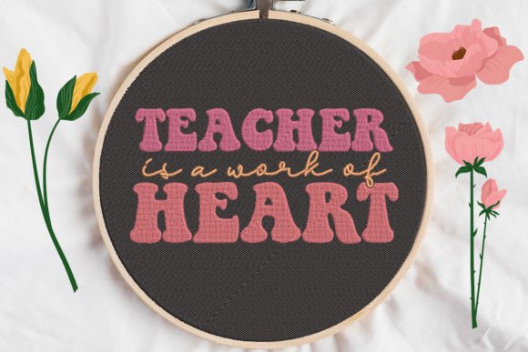h1Teacher is a Work of Heart Embroidery Design Review for Business Use/h1