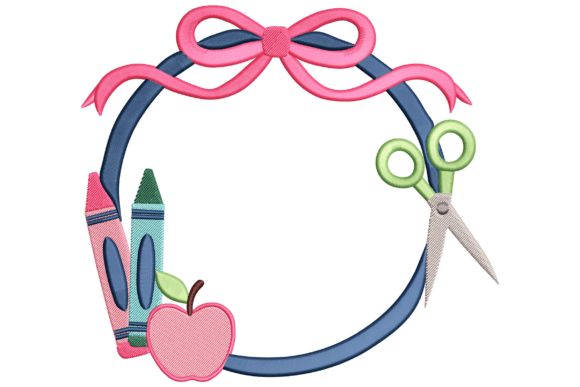 School Supplies Wreath: A Playful Touch for Boutique Apparel
