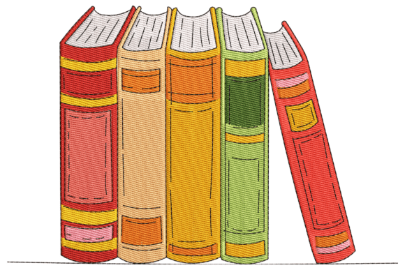 Stacked Books Embroidery Design: A Review for Gift Makers
